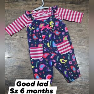 Good lad baby girl outfit sz 6 months